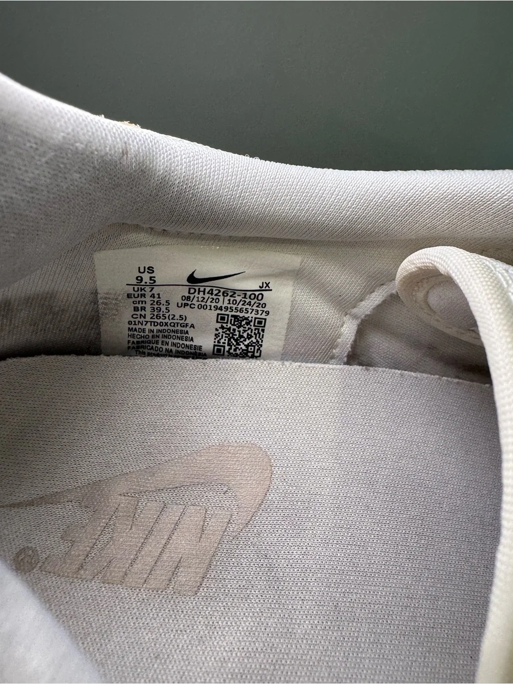 Nike size used